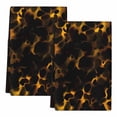 thumbnail image 2 of Black Yellow Orange Kitchen Towels Set of 2, Minimalist Abstract Art Absorbent Dish Towels for Kitchen, Microfiber Hand Towel, Quick Drying Tea Towel for Cleaning Decorative Dishcloths, 2 of 7