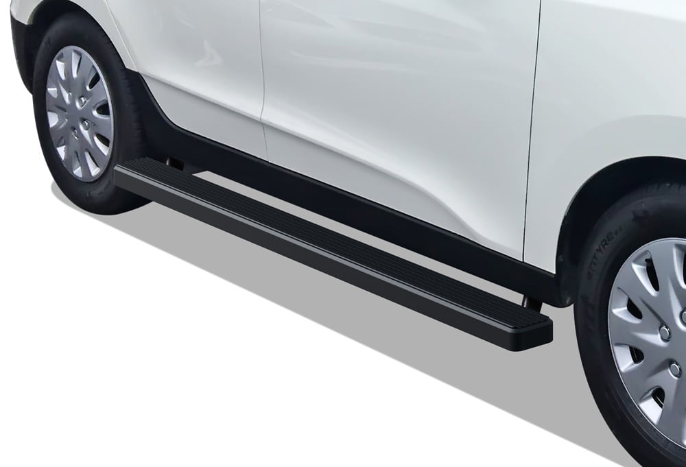 APS iBoard Running Boards 4 inches Matte Black Custom Fit 20102014