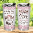 thumbnail image 2 of Sisters Gifts from Sister, Side By Side Sister Tumbler with Lid Stainless Steel 20 oz, Long Distance Sisters Coffee Mug, Gifts for Cousins, Sister Birthday Gifts, 2 of 6