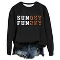 thumbnail image 5 of Sundey Fundey Football Sweatshirts for Women 2025 Long Sleeve Crewneck Football Season Sweatshirt Pullover Tops, 5 of 6
