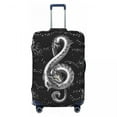 thumbnail image 1 of Custom Black And Gold Dragons Travel Luggage Cover Elastic Japanese Wave Suitcase Cover Protector Fit 18-32 Inch, 1 of 1