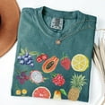 thumbnail image 4 of Comfort Colors Fruit Graphic T-Shirt - Colorful Summer Fruits Tee, Tropical Fruit Shirt, Aesthetic Watercolor Food Lover Gift Top, 4 of 7