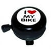 Ventura Steel Screw-On "I Love My Bike" Bell Black