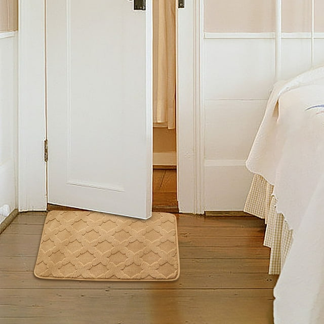 Entrance Door Mat, Absorbent Floor Mat, Non-Slip Rubber Border, Multiple Color Patterns, Bathroom Shower Area, Water Trapping Design, High-Flow Drainage, Durable Polypropylene Material, for Akmoler