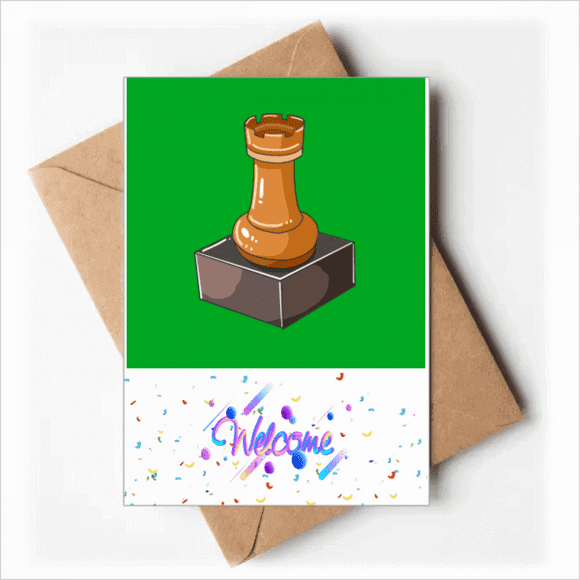 Jeu d'Amusement Intellect Chariot Cartes de Bienvenue Enveloppes Vierges