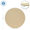thumbnail image 2 of Wood Circles 12 inch, 1/4 Inch Thick, Birch Plywood Discs, Pack of 5 Unfinished Wood Circles for Crafts, Wood Rounds by Woodpeckers, 2 of 6