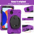 thumbnail image 5 of For Xiaomi Redmi Pad SE 8.7 inch 2024 Case, 360 Rotatable Handle Stand, Shoulder Strap, Drop-Proof Design, Purple, 5 of 7