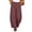 Brown, variant on Women's Polka Dot Print Casual Wide Leg Pants, Elastic High Waist Baggy Trousers with Pockets and Comfy Fit, for Summer Daily Wear, Travel or Weekend Outings Beige L