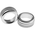 thumbnail image 3 of Xotic Tech 2X Silver Anodized Aluminum AC Climate Control Knob Ring Volume Knob Decor Cover for Porsche Cayenne 2008-2017, 3 of 7