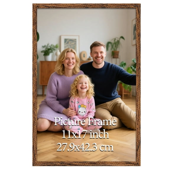 11x17 Classic Home Gallery Picture Frame, Brown