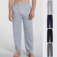 thumbnail image 6 of TrendOFT Baggy Lounge Pants for Men Open Bottom Straight Leg Thin Sweat Casual With Pockets Thin Sweatpants Grey L, 6 of 6