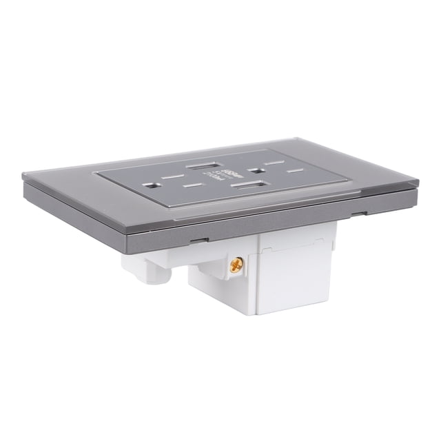Enchufe De Pared De EE. UU. UU., Enchufe Estándar De EE. UU. UU. De Seguridad Serie 118, Enchufe De 110-220 V Con Tornillos Para El Hogar