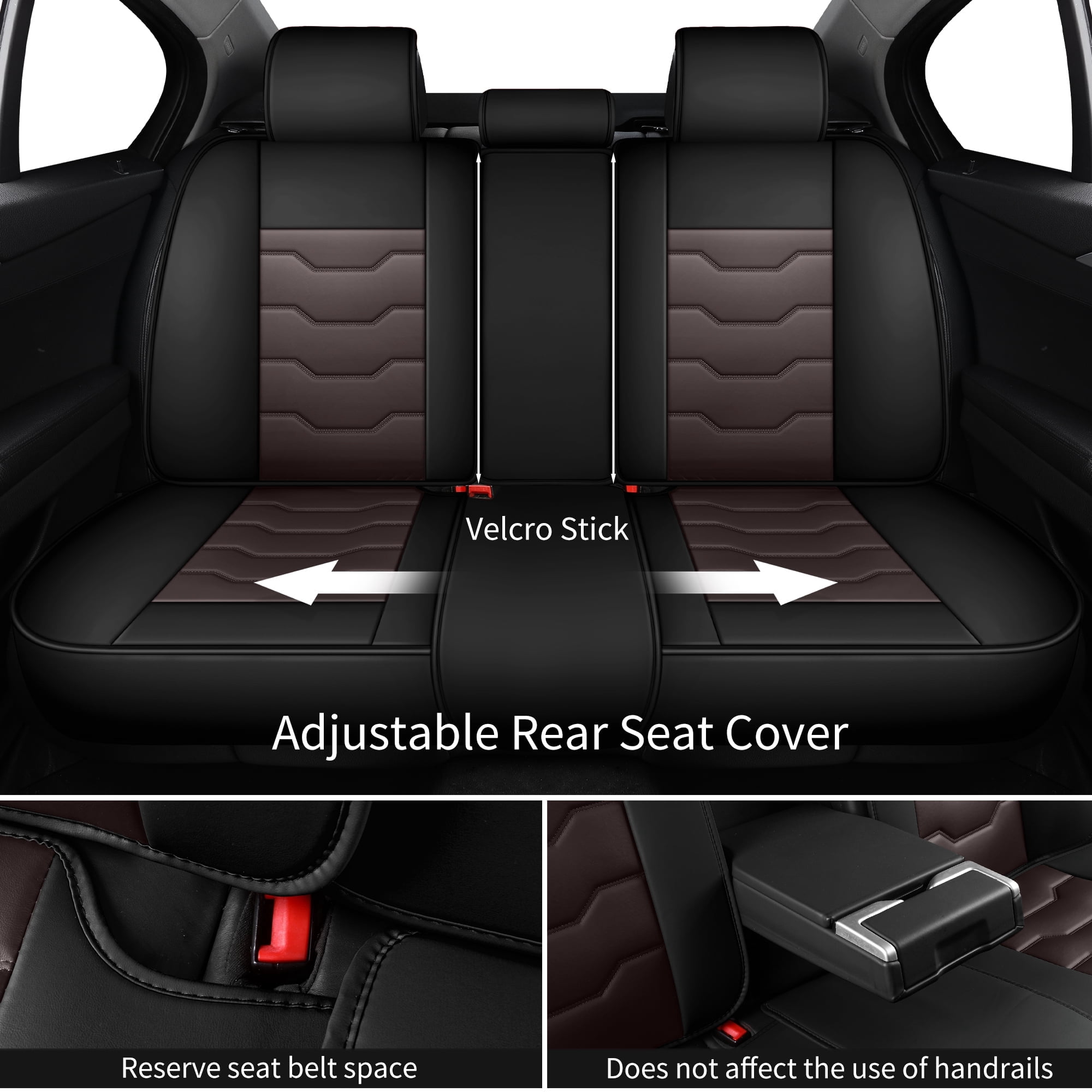 Car Seat Covers for Toyota RAV4 2000-2024 Perfect Fit for Car Seats, Waterproof Faux Leather, Protecting Car Interiors, 5-Seat Full Set, Easy Installation