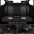 thumbnail image 4 of car seat covers for toyota yaris 2016,Perfect fit for car seats,Waterproof faux leather,Protecting car interiors,Airbag compatible,Easy installation, 4 of 7