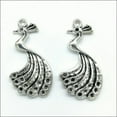 thumbnail image 5 of U8MO 2/10/20pc peacock Antique Silver Charms Pendants For Jewelry Making 27*20mm-10pcs, 5 of 5