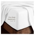 thumbnail image 6 of Organic Cotton Jersey Fitted Sheet Twin XL - Ultra Soft Deep Pocket - 100% Cotton - Breathable - Ring Spun - White, 6 of 9