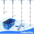 thumbnail image 3 of Professional Window Cleaning Kit with Bucket 3 Gallon, 76" Long Handle Window Squeegee and Microfiber Scrubber, High Windows Washing Equipment, Window Cleaner Tool for Commercial, Home, Outdoor, Car, 3 of 7