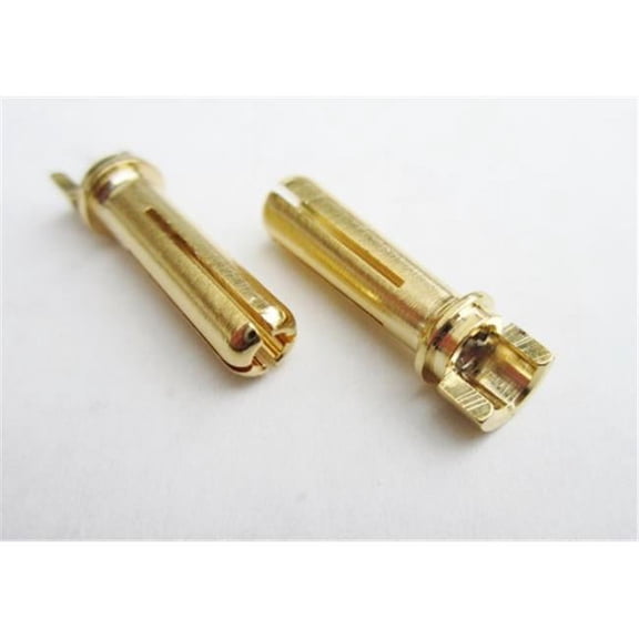 4 mm Male Bullets Narrow-Top Connector, Gold - 18 mm