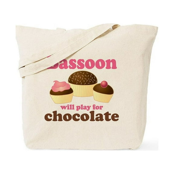 CafePress - Funny Chocolate Bassoon Tote Bag - Unisex Canvas Tote Bag, Beige, 1-Piece
