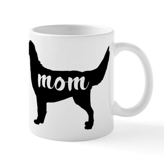 CafePress - Dog Mom - 11 oz Ceramic Mug - Novelty Coffee Tea Cup