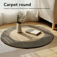 thumbnail image 3 of Round Jute Rug,Retro Nordic Style Reversible Area Rug Circle Carpet Handmade Accent Rugs Home Decor Round Rug For Living Room Bedroom Hallway, 3 of 8