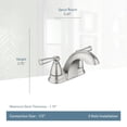 thumbnail image 3 of Set de centro Faucet Banbury de Moen, níquel cepillado, 10 cm, 3 of 7