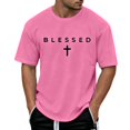 thumbnail image 3 of LILIYA God is Good Shirt Christian Jesus Cross T Shirts for Men Short Sleeve Casual Streetwear Religious Faith Inspirational Vintage Oversized Graphic Tees Tops Tee, 3 of 5