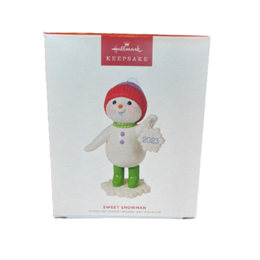 Hallmark 2023 Keepsake Sweet Snowman Christmas Ornament New with Box