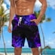 thumbnail image 2 of Pantalones Cortos Casuales para Hombre Imprimir con Bolsillos Pantalones de Playa de Cintura Elástica, Pantalones Cortos de Cintura Elástica para Hombre, 2 of 9