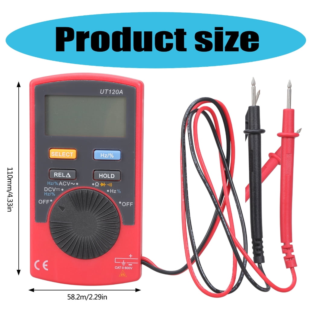 High Precise Digital Multimeter With Automatic Ranges for Home Circuit Testing Check and Laboratory Research Lightweight