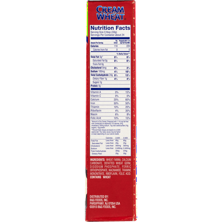 35 Cream Of Wheat Nutrition Facts Label Labels Design Ideas 2020