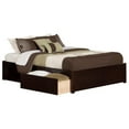 thumbnail image 1 of Leo & Lacey Urban King Storage Platform Bed in Espresso, 1 of 4