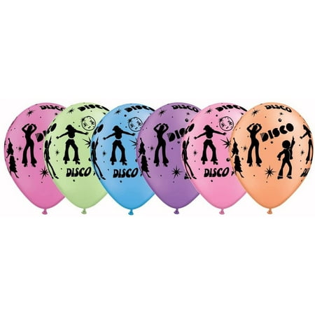Shindigz Quarubber 11 Inch Assorted Rubber Balloon - Disco