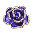 thumbnail image 3 of Broche de flor ANGGREK accesorios de ropa diamantes de imitación color Púrpura azulado, 3 of 8