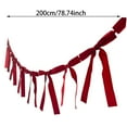 thumbnail image 2 of Elegant Velvet Bow Tie Streamer Banner For Wedding Party Holiday Celebration Festive Decorations And Special Events, 2 of 4
