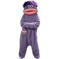 thumbnail image 2 of 𝑲𝑰𝑫𝑺 Big Mouth Funny Monster Onesie With Comb Hooded 𝑷𝑨𝑱𝑨𝑴𝑨𝑺 | Silly Big Mouth Monsters Plush Jumpsuit with Pocket Cozy Home Soft Plush Home Loungewear 2027 Halloween Family Costumes, 2 of 7