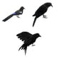 thumbnail image 1 of 3pcs Simución Pájaros Emplumados Jardín Pájaros Falsos Negro Sunnimix Pájaros decorativos de simulación, 1 of 8