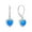 Blue, variant on VESITIM Green Opal Dangle Drop Earrings Women Sterling Silver Opal Jewelry Heart Shaped Birthstone Leverback Earring as Gift