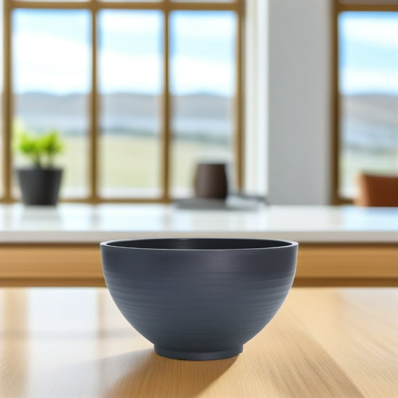 Soimiss Water Feature Plant Bowl Hydroponic Planter Dark Grey 1Set