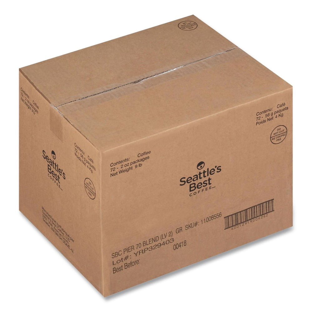 2.1 oz. Packet Premeasured Coffee Packs - Pier 70 Blend (72/Carton)