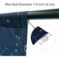 thumbnail image 5 of Kids Football Curtains W42 x L63 Inch Rod Pocket Sports Water Fire Rugby Flame Thunder Lightning Print Pattern Privacy Fabric Window Drapes for Boys Bedroom Nursery Baby Playroom 2 Panels, 5 of 5