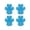 Blue#2, variant on huayou Durable Paw Shaped Dog Foot Pads, Non Slip Traction Surface, Self Adhesive Design, Decoration, for Pet Outdoor Walk, Indoor Floor, 2.76x2.48 inch, Blue