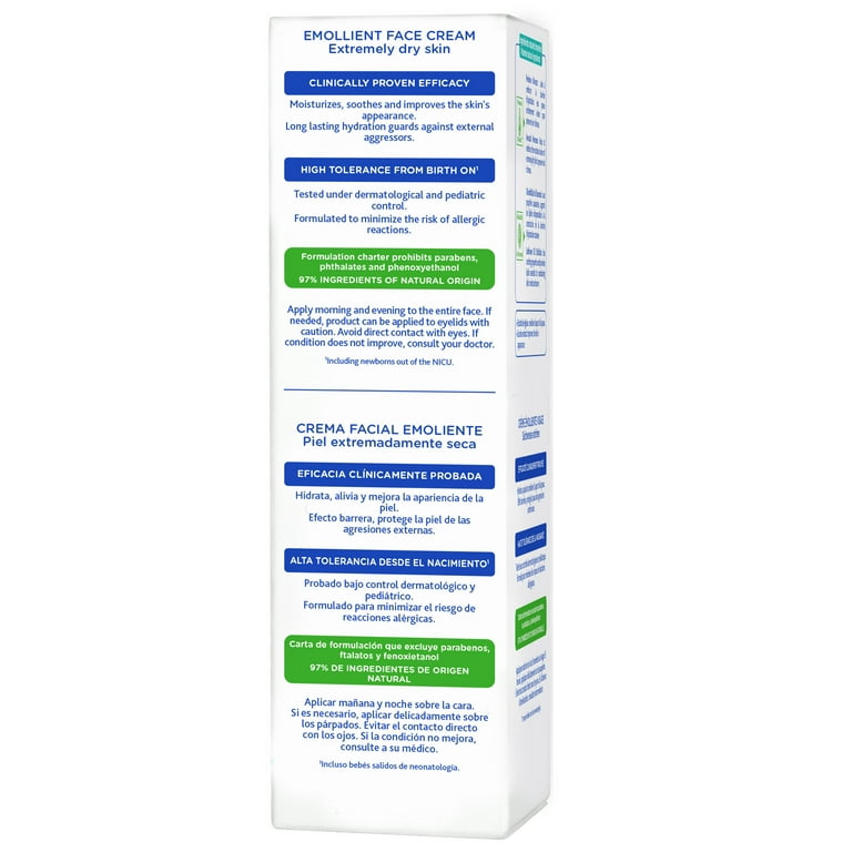 Mustela Stelatopia Baby Emollient Face Cream for Extremely Dry