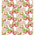 thumbnail image 3 of Ambesonne Summer Duvet Cover Sets, Nature Apple Tree Flower, 2-Queen, Red White Green, 3 of 7