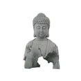 thumbnail image 2 of Estatua Figurita Coleccionable Adorno Artesanal Escultura de Estilo Chino para Tienda Decoración de Meditación para Sala de Yoga Soledad Estatua de Buda al aire libre, 2 of 10