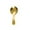 Gold, variant on Stainless Steel Short Handle Thickened Small Round Spoons For Honey Candy Coffee Tea Salt Jam and Mustard Thickened Small Round Spoon For Salt Condiments Dessert Tea Coffee