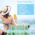 thumbnail image 4 of Paquete de 8 clips para toallas de playa Sylroal para sillas de playa y cruceros, 4 of 6