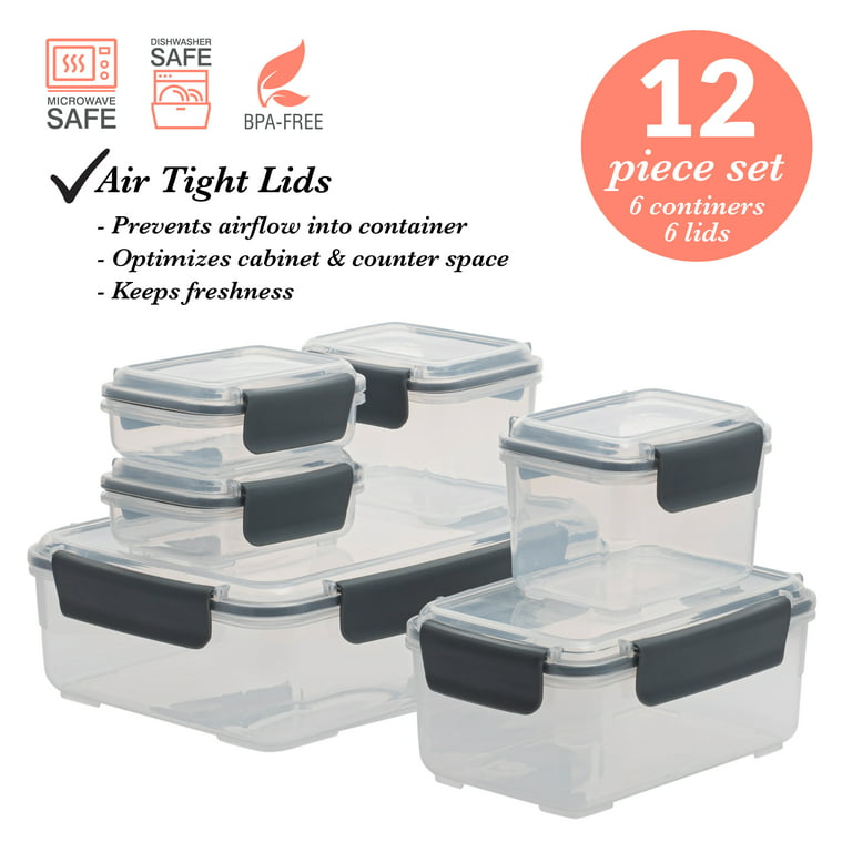 .com: Airtight Food Storage Containers Set with Lids 12-Pack -  BPA-Fr…  Food storage containers, Food storage container set, Airtight  food storage containers