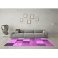 thumbnail image 3 of Ahgly Company Machine Washable Indoor Rectangle Abstract Purple Contemporary Area Rugs, 6' x 9', 3 of 4
