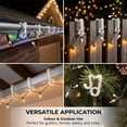 thumbnail image 5 of NOGIS Christmas Gutter Light Clips Hooks for Outdoor Hanging String Lights - 100pcs White Plastic Light Hanger Hooks for Outside Rope Lights, 5 of 7